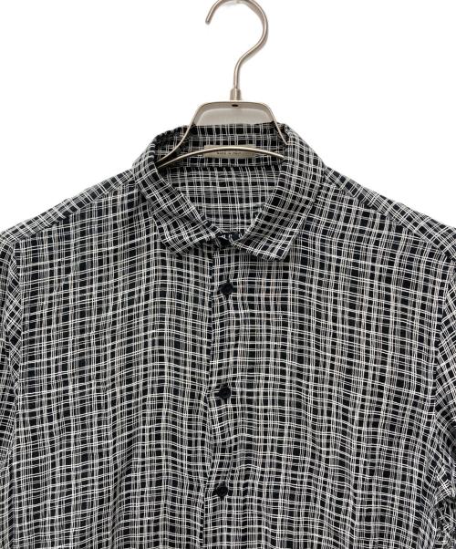BOTTEGA VENETA（ボッテガベネタ）BOTTEGA VENETA (ボッテガベネタ) チェックシャツ グレー サイズ:39の古着・服飾アイテム