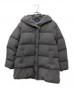 SHIPSシップス）の古着「ショールカラー ミディ ダウン」｜グレー