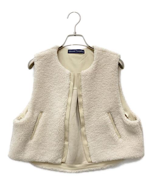 Secret Trophy（シークレットトロフィー）Secret Trophy (シークレットトロフィー) ボアジレ アイボリー サイズ:38の古着・服飾アイテム