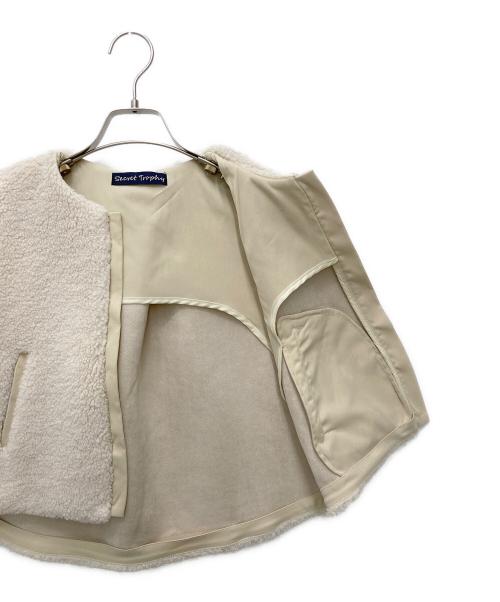 Secret Trophy（シークレットトロフィー）Secret Trophy (シークレットトロフィー) ボアジレ アイボリー サイズ:38の古着・服飾アイテム