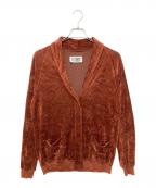 Martin Margiela 6マルタンマルジェラ 6）の古着「ベロアカーディガン」｜ブラウン
