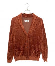Martin Margiela 6（マルタンマルジェラ 6）の古着「ベロアカーディガン」｜ブラウン