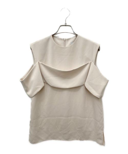 HYKE（ハイク）HYKE (ハイク) ノースリーブブラウス ベージュ サイズ:1の古着・服飾アイテム