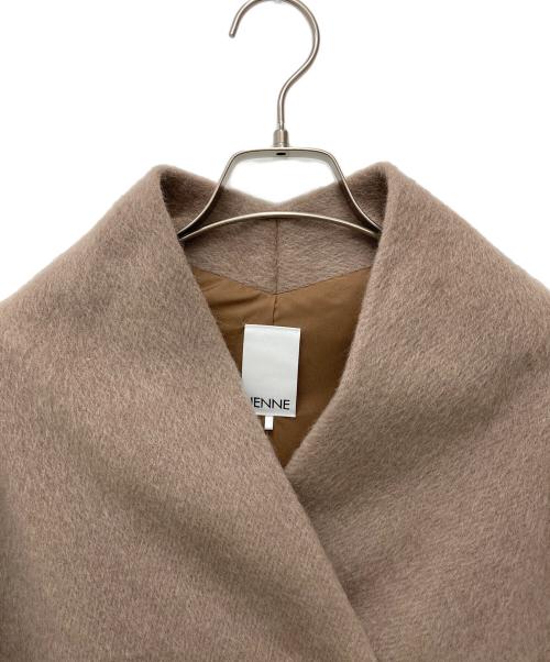 JENNE（ジェンヌ）JENNE (ジェンヌ) 上質モヘヤケープコート ブラウン サイズ:FREEの古着・服飾アイテム