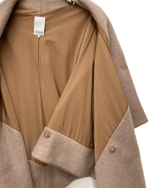 JENNE（ジェンヌ）JENNE (ジェンヌ) 上質モヘヤケープコート ブラウン サイズ:FREEの古着・服飾アイテム