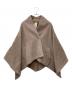 JENNE（ジェンヌ）の古着「上質モヘヤケープコート」｜ブラウン