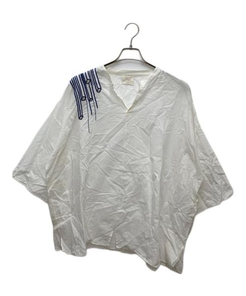 mii（ミー）mii (ミー) シャツプルオーバー ホワイト サイズ:Mの古着・服飾アイテム