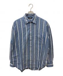 UNUSED（アンユーズド）の古着「コットンシルクシャツ」｜ブルー