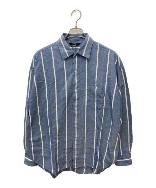 UNUSED（アンユーズド）UNUSED (アンユーズド) コットンシルクシャツ ブルー サイズ:2の古着・服飾アイテム