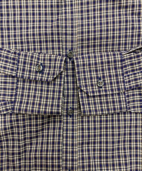 DSQUARED2（ディースクエアード）DSQUARED2 (ディースクエアード) チェックシャツ ネイビー×ベージュ サイズ:48の古着・服飾アイテム