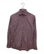 DSQUAREDディースクエアード）の古着「チェックシャツ」｜ネイビー×レッド