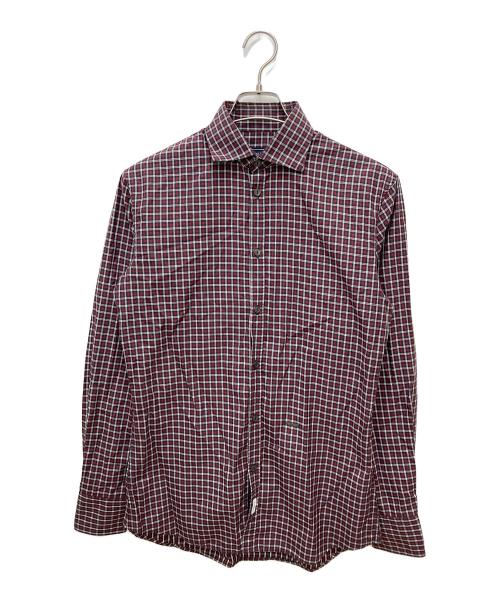 DSQUARED（ディースクエアード）DSQUARED (ディースクエアード) チェックシャツ ネイビー×レッド サイズ:48の古着・服飾アイテム