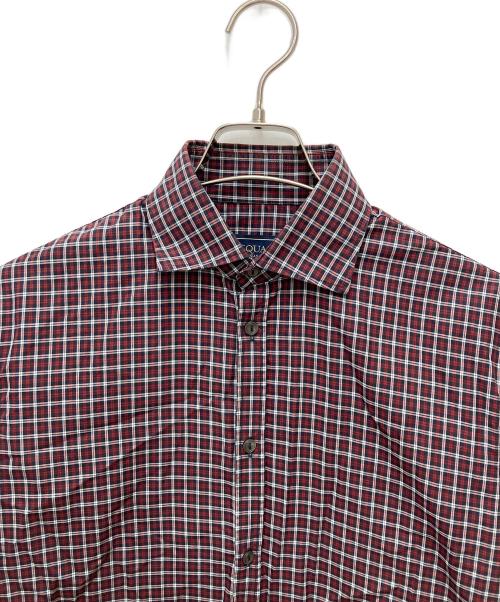 DSQUARED（ディースクエアード）DSQUARED (ディースクエアード) チェックシャツ ネイビー×レッド サイズ:48の古着・服飾アイテム