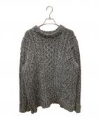 JELADOジェラード）の古着「ケーブルニット」｜グレー