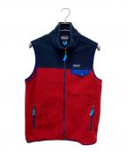 Patagoniaパタゴニア）の古着「シンチラフリースベスト」｜レッド×ネイビー