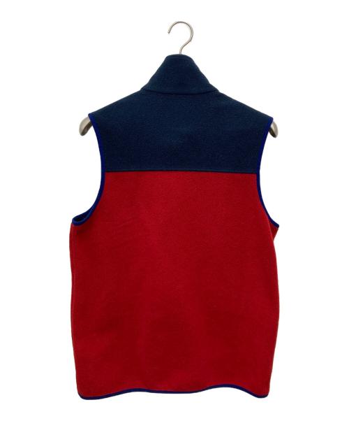Patagonia（パタゴニア）Patagonia (パタゴニア) シンチラフリースベスト レッド×ネイビー サイズ:Mの古着・服飾アイテム