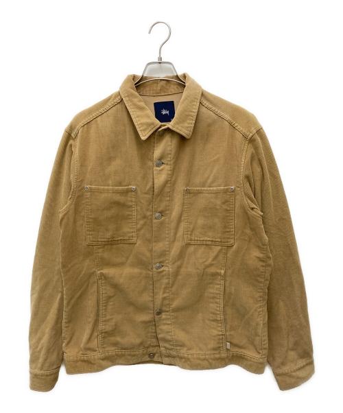 stussy（ステューシー）stussy (ステューシー) コーデュロイワークジャケット ベージュ サイズ:XLの古着・服飾アイテム