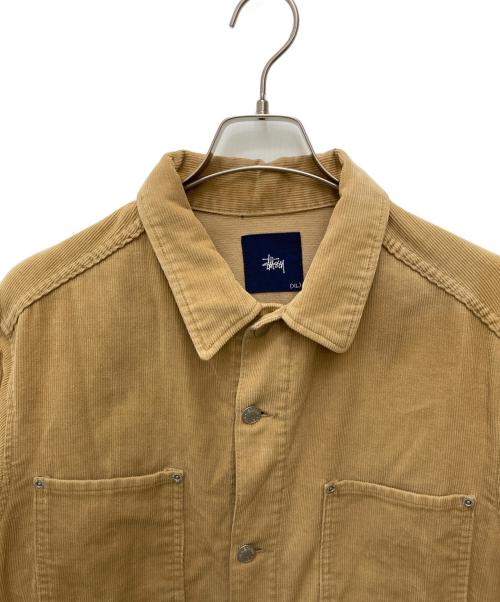 stussy（ステューシー）stussy (ステューシー) コーデュロイワークジャケット ベージュ サイズ:XLの古着・服飾アイテム
