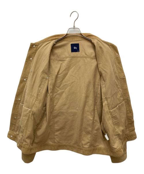 stussy（ステューシー）stussy (ステューシー) コーデュロイワークジャケット ベージュ サイズ:XLの古着・服飾アイテム