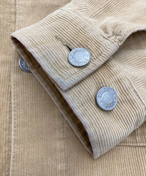 stussy（ステューシー）stussy (ステューシー) コーデュロイワークジャケット ベージュ サイズ:XLの古着・服飾アイテム