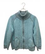 a2oエーツーオー）の古着「ハイネックドライバーズニット」｜ブルー