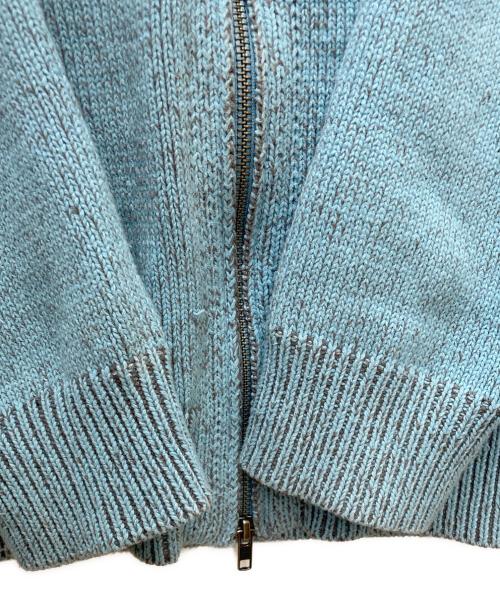 a2o（エーツーオー）a2o (エーツーオー) ハイネックドライバーズニット ブルー サイズ:Lの古着・服飾アイテム