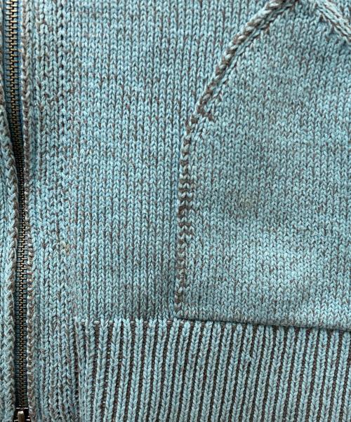 a2o（エーツーオー）a2o (エーツーオー) ハイネックドライバーズニット ブルー サイズ:Lの古着・服飾アイテム