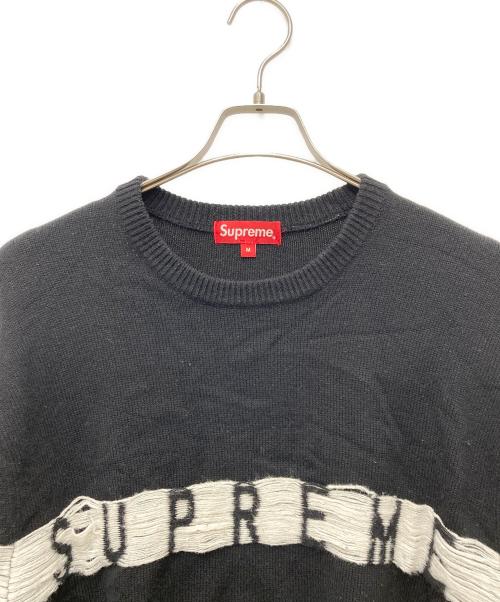 SUPREME（シュプリーム）SUPREME (シュプリーム) Inside Out Logo Sweater ブラック サイズ:Mの古着・服飾アイテム