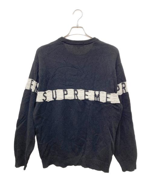 SUPREME（シュプリーム）SUPREME (シュプリーム) Inside Out Logo Sweater ブラック サイズ:Mの古着・服飾アイテム