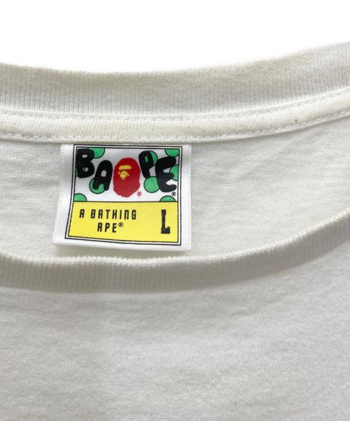 A BATHING APE（ア ベイシング エイプ）A BATHING APE (ア ベイシング エイプ) BAPE Lightning Tee ホワイト サイズ:Lの古着・服飾アイテム
