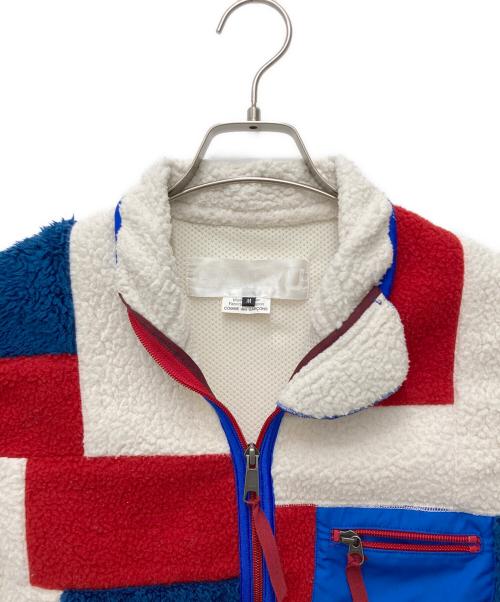 GANRYU（ガンリュウ）GANRYU (ガンリュウ) パッチワークフリースベスト マルチカラー サイズ:Mの古着・服飾アイテム