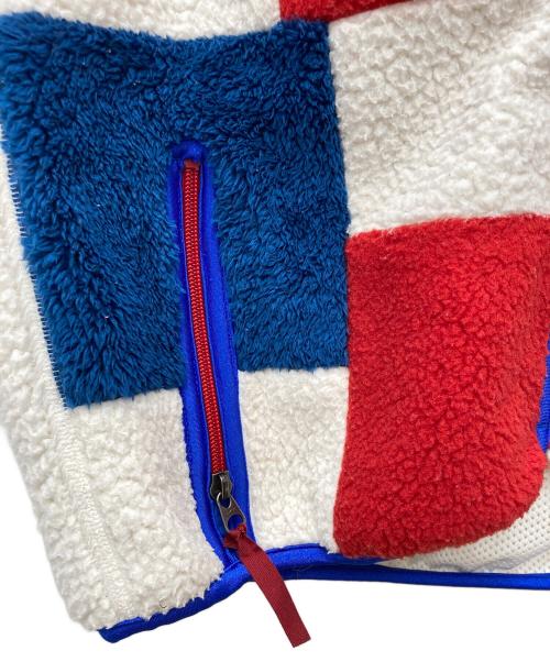 GANRYU（ガンリュウ）GANRYU (ガンリュウ) パッチワークフリースベスト マルチカラー サイズ:Mの古着・服飾アイテム