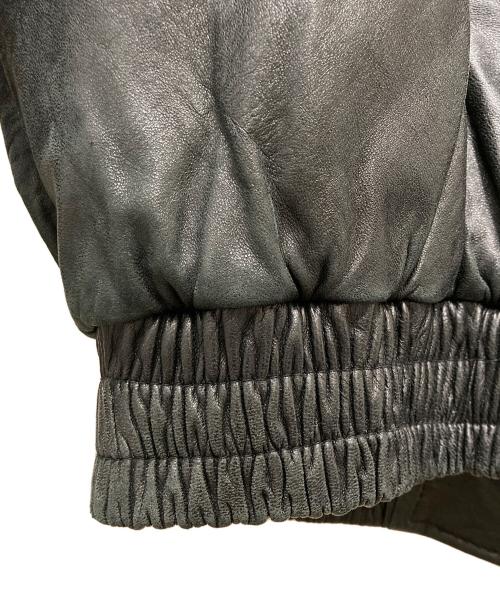 USED（ユーズド）USED (ユーズド) A2タイプレザージャケット ブラック サイズ:表記なしの古着・服飾アイテム