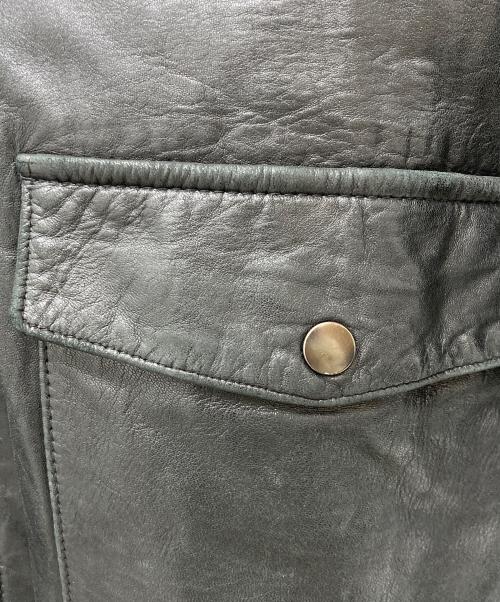 USED（ユーズド）USED (ユーズド) A2タイプレザージャケット ブラック サイズ:表記なしの古着・服飾アイテム