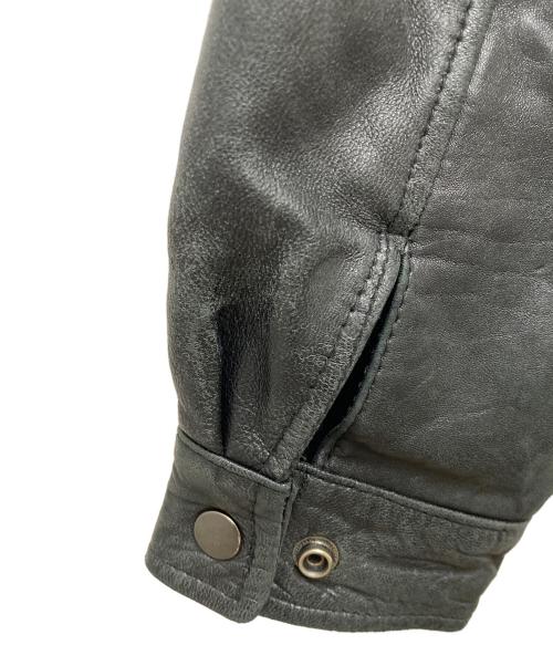 USED（ユーズド）USED (ユーズド) A2タイプレザージャケット ブラック サイズ:表記なしの古着・服飾アイテム