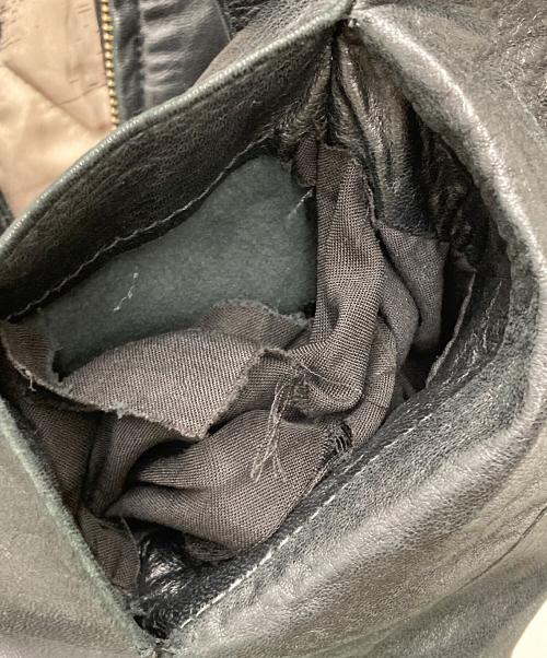 USED（ユーズド）USED (ユーズド) A2タイプレザージャケット ブラック サイズ:表記なしの古着・服飾アイテム