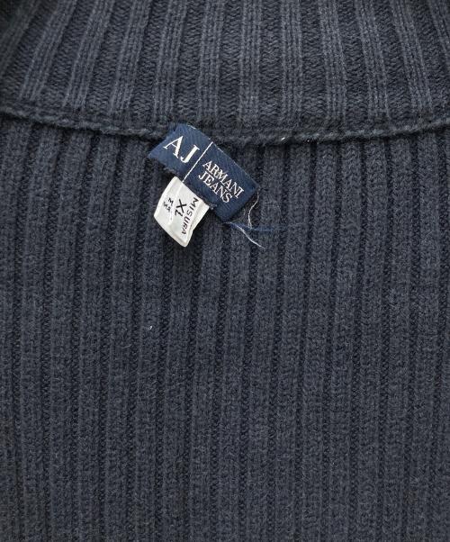 ARMANI JEANS（アルマーニジーンズ）ARMANI JEANS (アルマーニジーンズ) ドライバーズニット ブラック サイズ:XLの古着・服飾アイテム