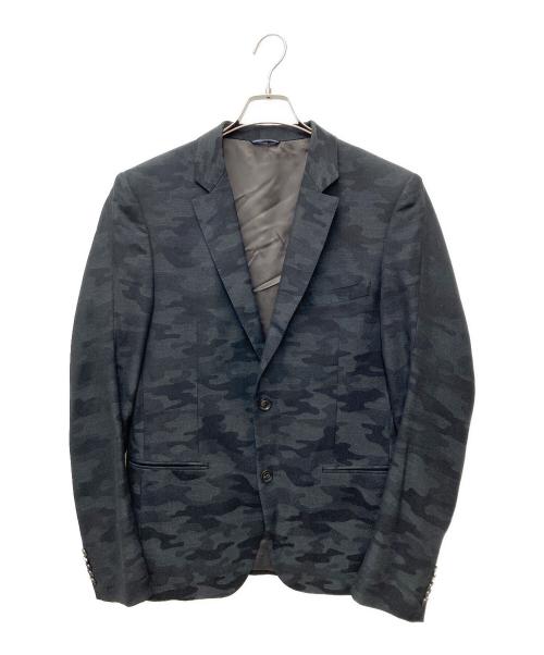 Junhashimoto（ジュンハシモト）Junhashimoto (ジュンハシモト) KAMO JACQUARD 3Dジャケット グレー サイズ:5の古着・服飾アイテム