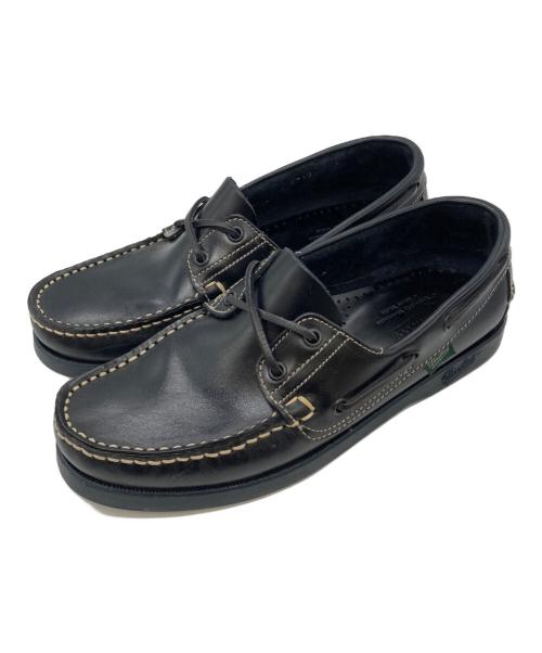PARABOOT（パラブーツ）PARABOOT (パラブーツ) デッキシューズ ブラック サイズ:61/2の古着・服飾アイテム