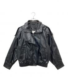 ZARA（ザラ）の古着「フェイクレザージャケット」｜ブラック