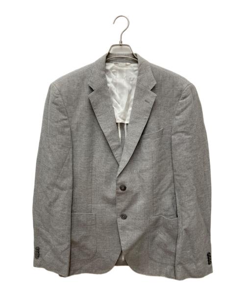 BOSS HUGO BOSS（ボス ヒューゴボス）BOSS HUGO BOSS (ボス ヒューゴボス) JANSON7 テーラードジャケット グレー サイズ:52の古着・服飾アイテム