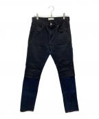 jiedaジエダ）の古着「2WAY DENIM PANTS OW」｜インディゴ×ブラック