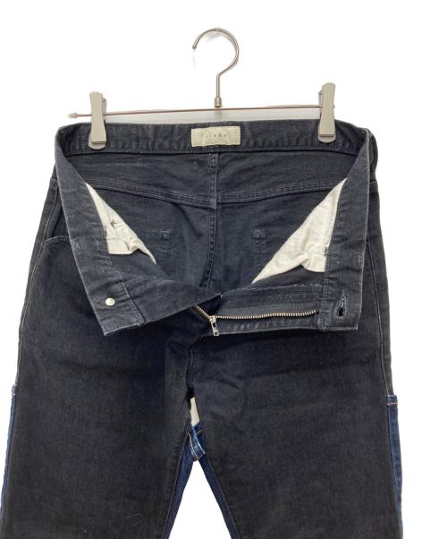 jieda（ジエダ）jieda (ジエダ) 2WAY DENIM PANTS OW インディゴ×ブラック サイズ:1の古着・服飾アイテム
