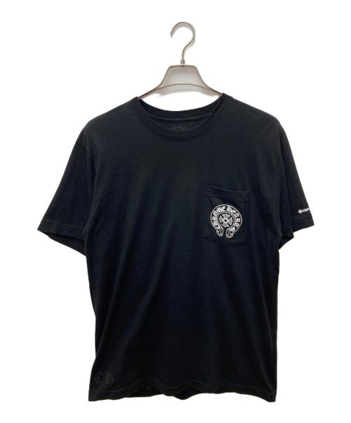 CHROME HEARTS（クロムハーツ）CHROME HEARTS (クロムハーツ) Horse Shoe Logo Pocket T-Shirt ブラック サイズ:Lの古着・服飾アイテム