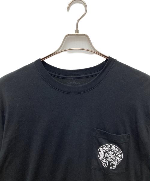 CHROME HEARTS（クロムハーツ）CHROME HEARTS (クロムハーツ) Horse Shoe Logo Pocket T-Shirt ブラック サイズ:Lの古着・服飾アイテム