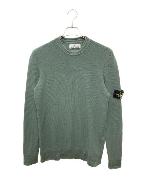 STONE ISLAND（ストーンアイランド）STONE ISLAND (ストーンアイランド) クルーネックニット グリーン サイズ:Mの古着・服飾アイテム