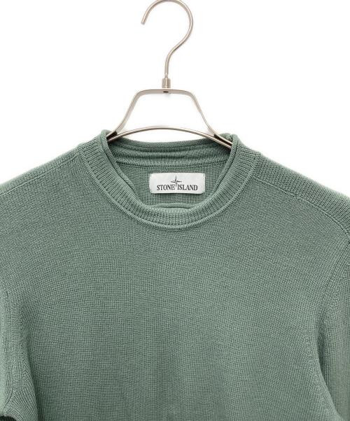 STONE ISLAND（ストーンアイランド）STONE ISLAND (ストーンアイランド) クルーネックニット グリーン サイズ:Mの古着・服飾アイテム