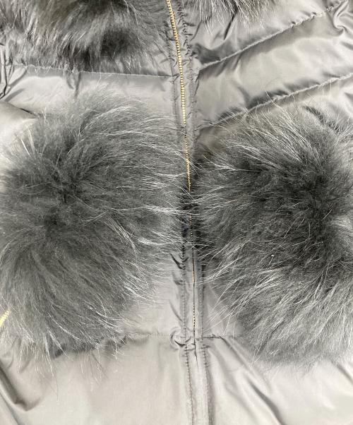 eimy istoire（エイミーイストワール）eimy istoire (エイミーイストワール) ロングラクーンファーダウン ブラック サイズ:Sの古着・服飾アイテム