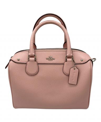 F528 コーチ COACH ショルダーバッグ ハンドバッグ 2WAY ピンク系 COACH - F528 コーチ COACH ショルダーバッグ ハンドバッグ 2WAY