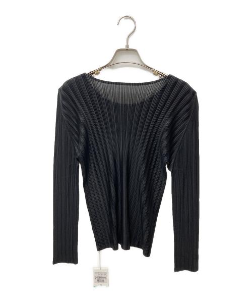 PLEATS PLEASE（プリーツプリーズ）PLEATS PLEASE (プリーツプリーズ) RIB PLEATS BASICS Top ブラック サイズ:3の古着・服飾アイテム